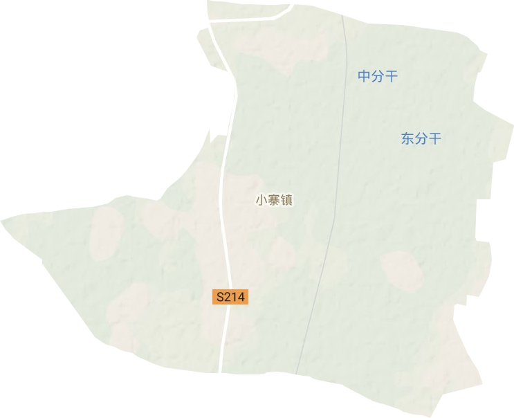 小寨鎮地形圖