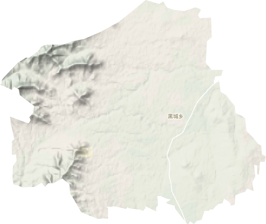 黑城鄉地形圖