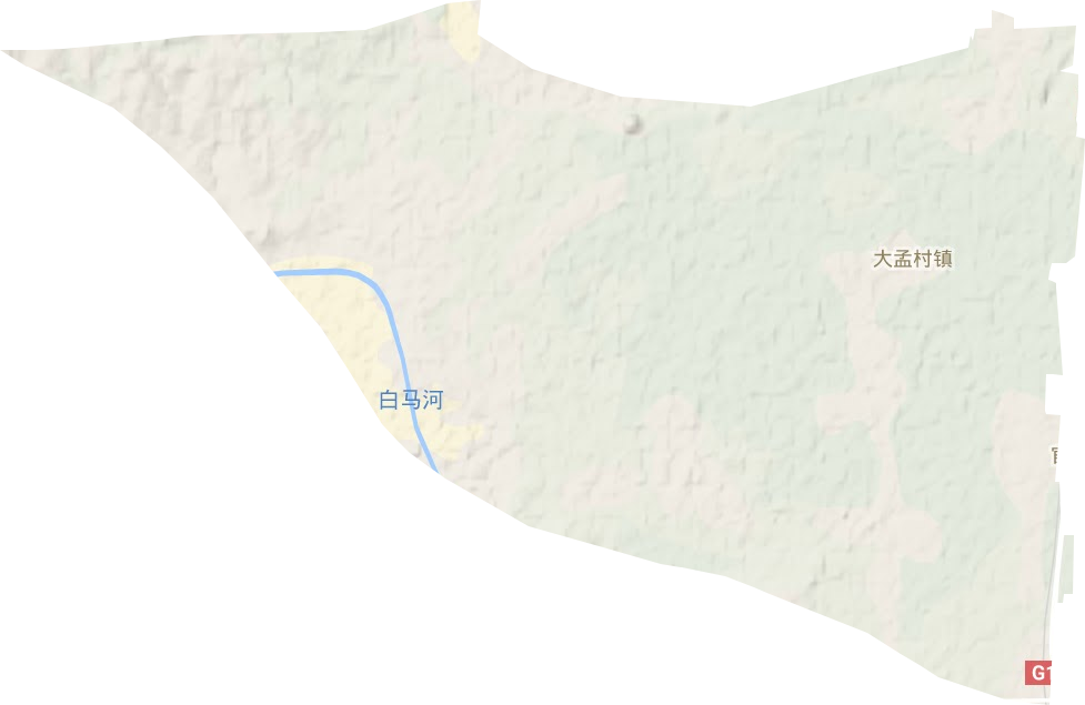大孟村鎮地形圖