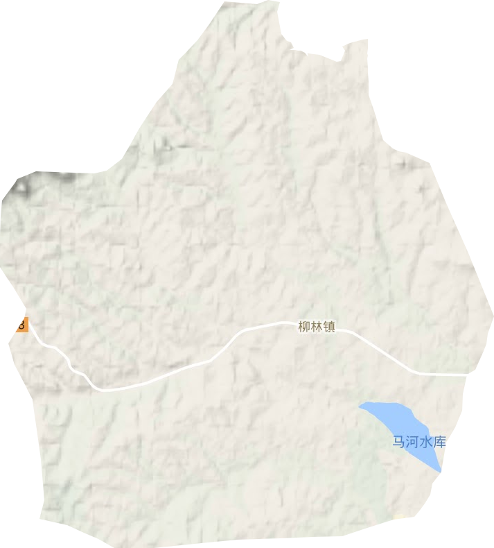 柳林鎮(zhèn)地形圖