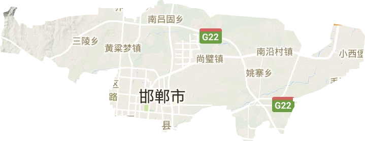 叢臺區地形圖