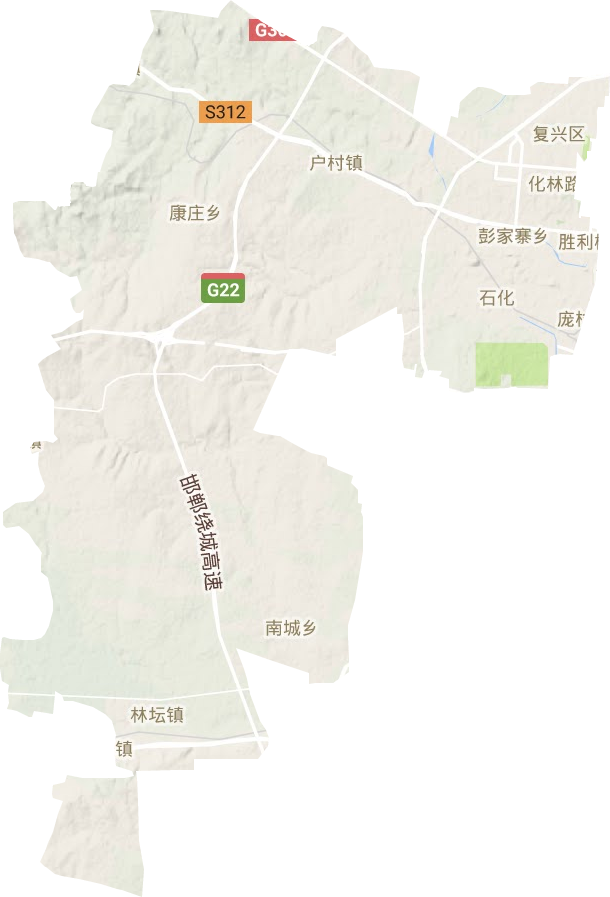 復興區(qū)地形圖