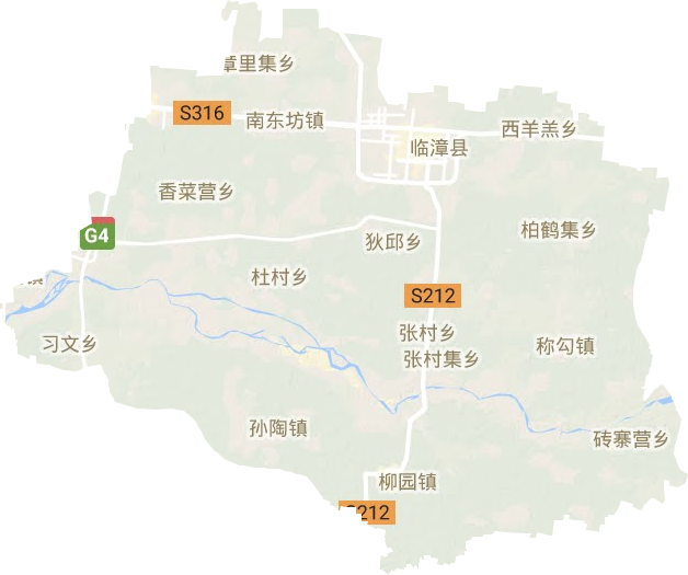 臨漳縣地形圖