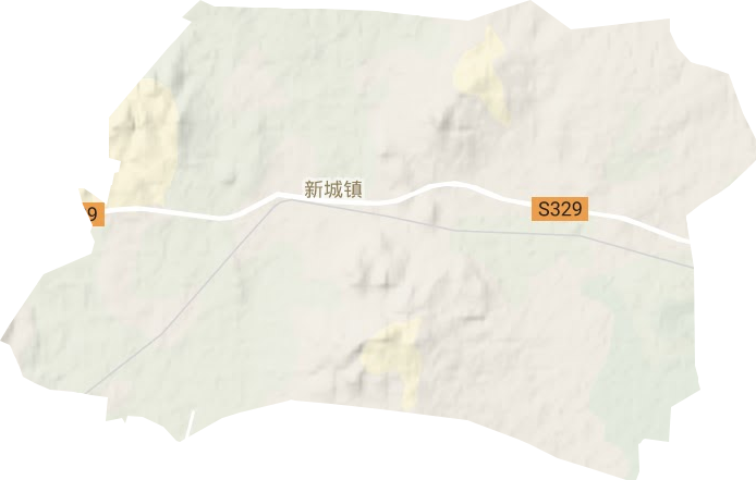 新城鎮(zhèn)地形圖