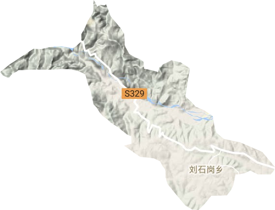 劉石崗鄉地形圖