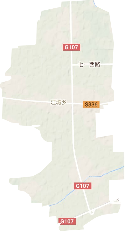 江城鄉地形圖