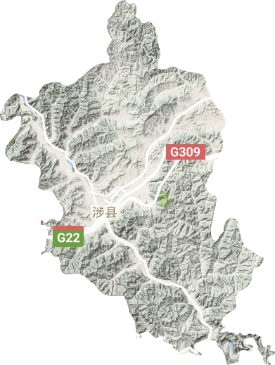 涉縣地形圖