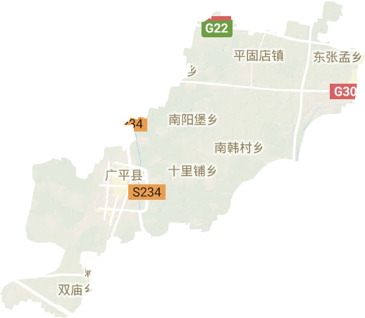 廣平縣地形圖