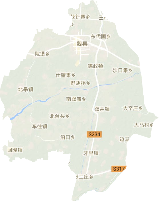 魏縣地形圖