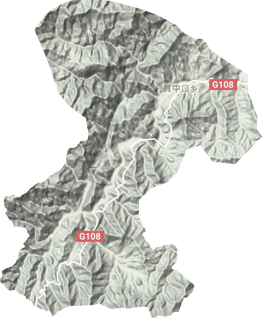 其中口鄉(xiāng)地形圖