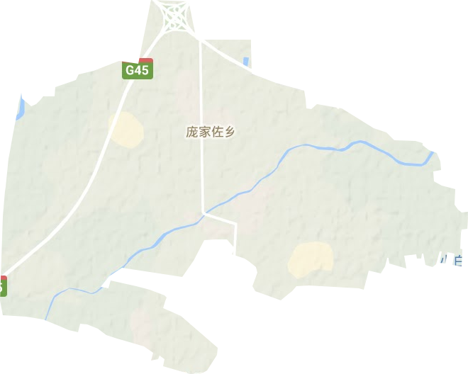 龐家佐鄉(xiāng)地形圖