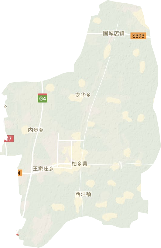 柏鄉縣地形圖