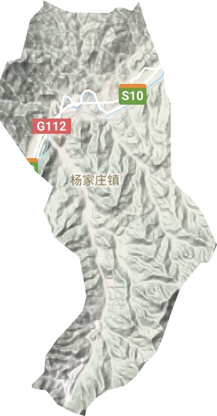 楊家莊鎮地形圖