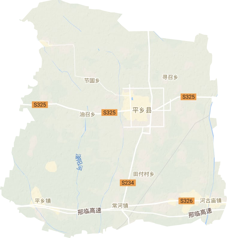 平鄉縣地形圖