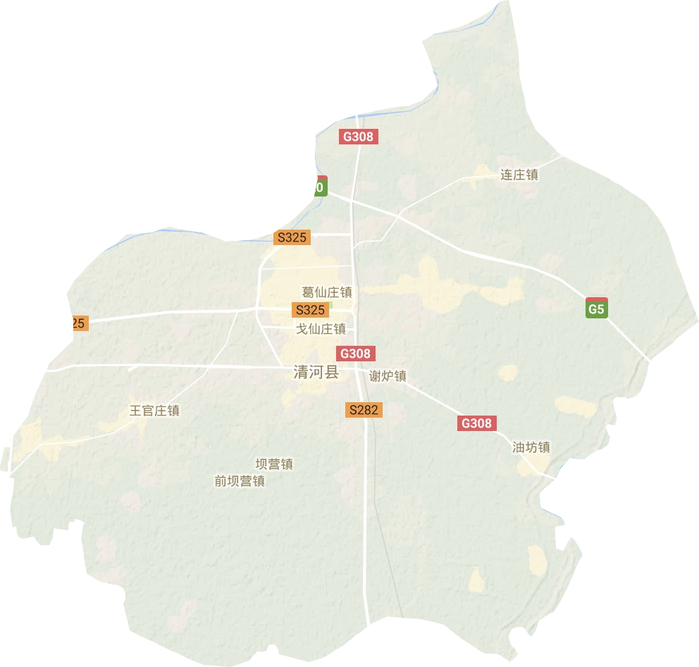 清河縣地形圖