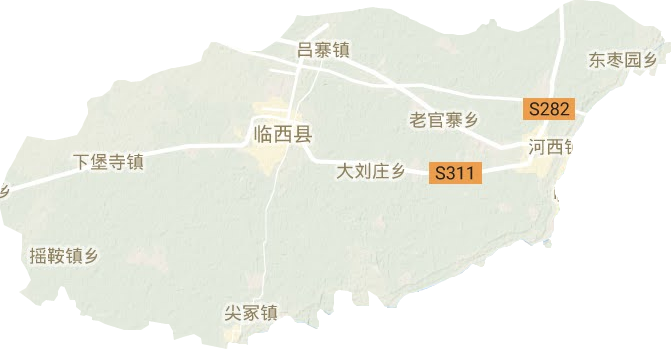 臨西縣地形圖