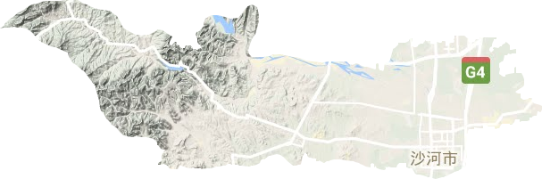 沙河市地形圖