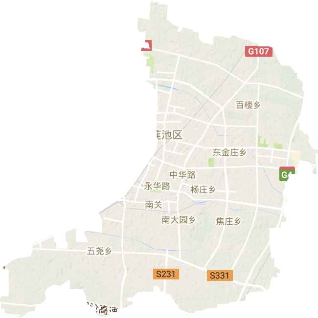 蓮池區地形圖