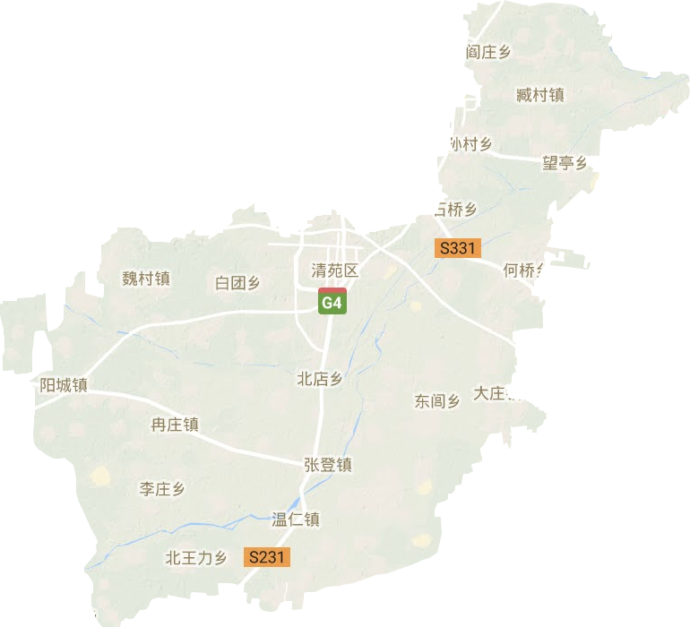 清苑區地形圖