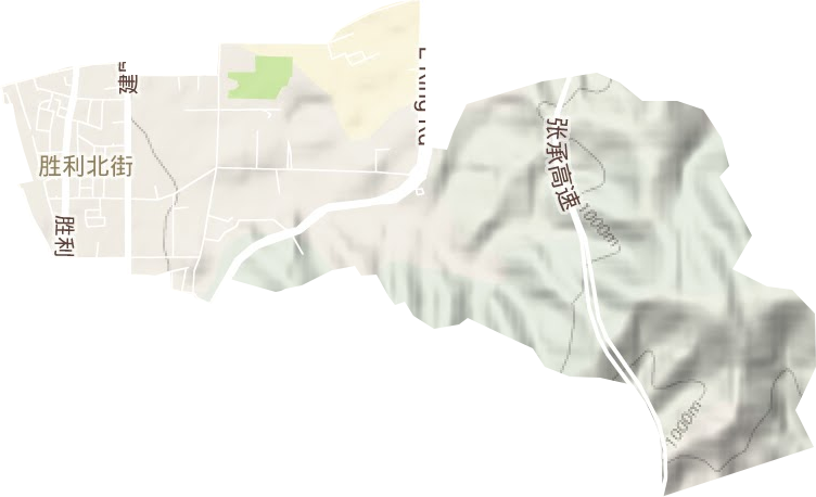 勝利北路街道地形圖