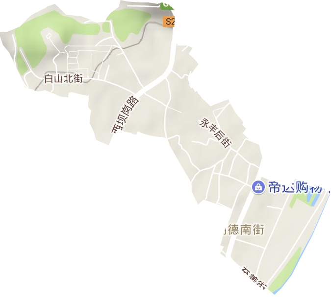 明德南街街道地形圖