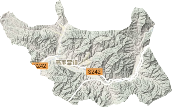 高家營鎮(zhèn)地形圖