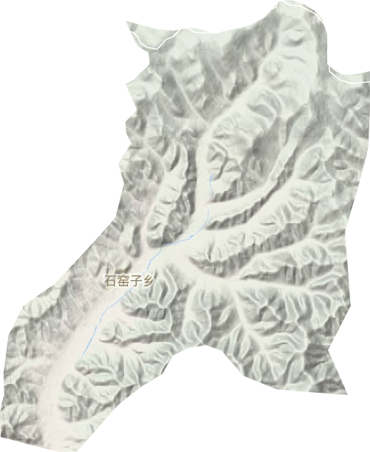 石窯子鄉(xiāng)地形圖