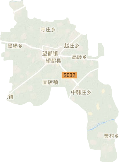 望都縣地形圖