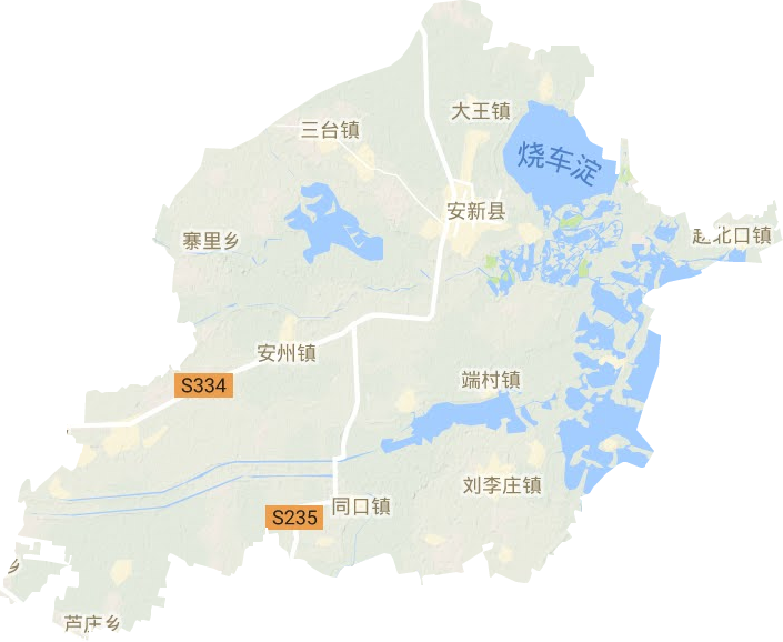 安新縣地形圖