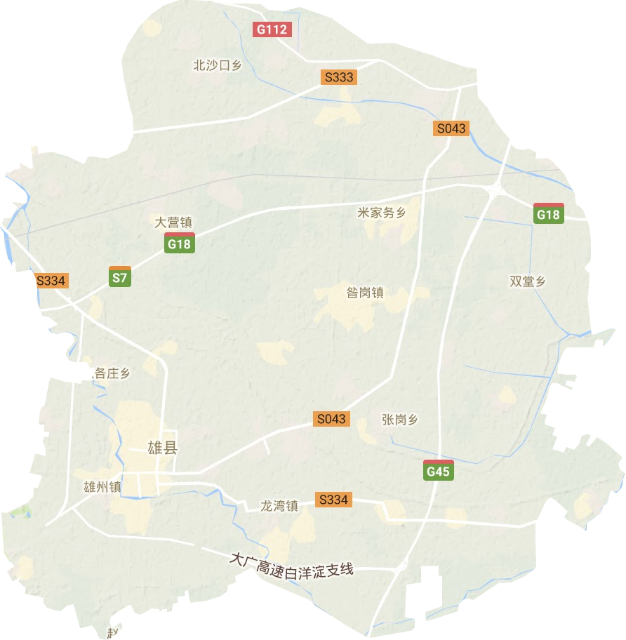 雄縣地形圖