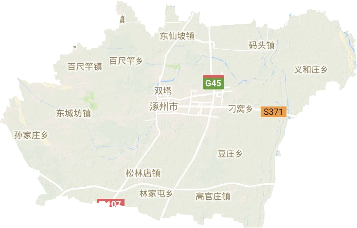 涿州市地形圖