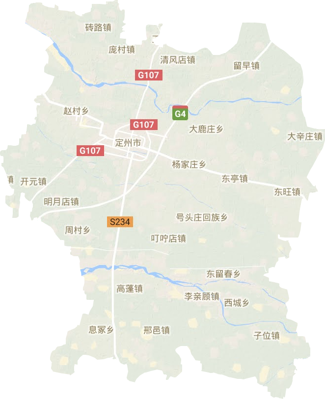 定州市地形圖