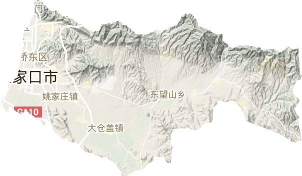 橋東區地形圖
