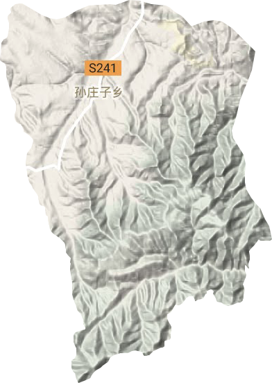 孫莊子鄉地形圖