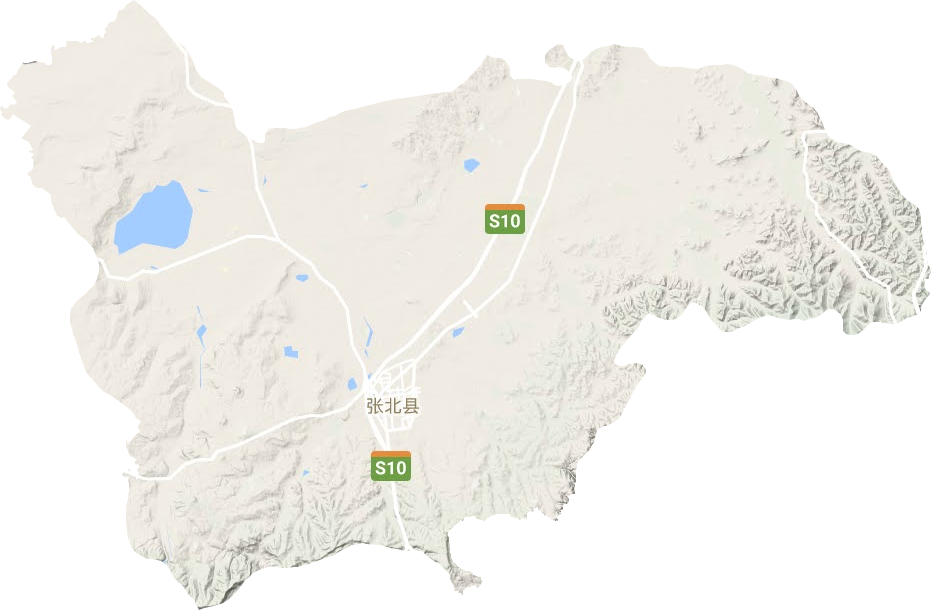 張北縣地形圖