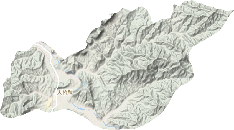 天橋鎮地形圖