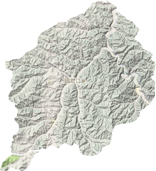 四岔口鄉(xiāng)地形圖
