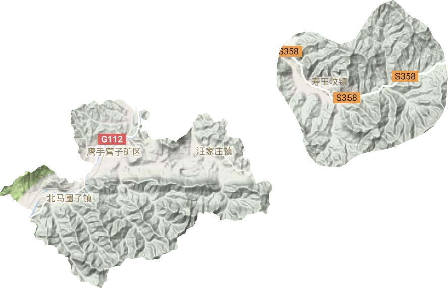 鷹手營子礦區(qū)地形圖