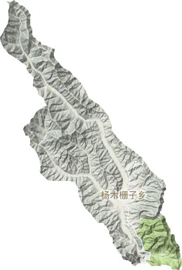 楊木柵子鄉(xiāng)地形圖