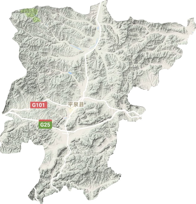 平泉市地形圖