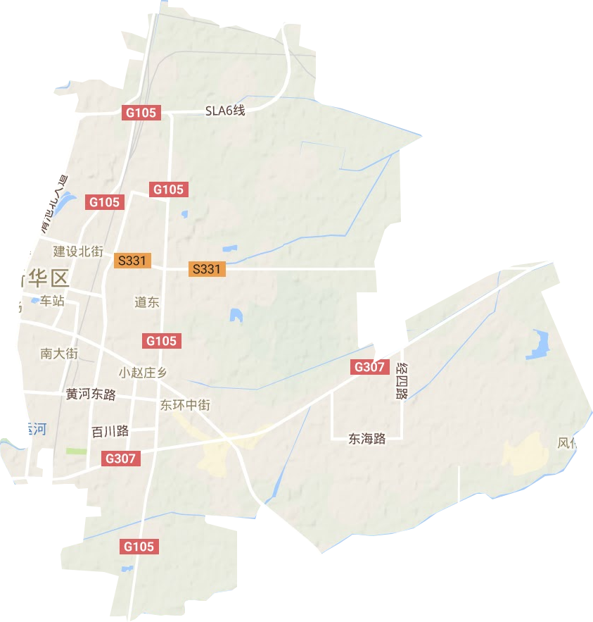 新華區(qū)地形圖