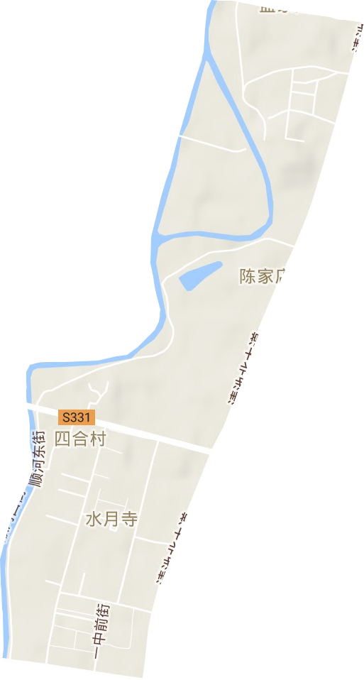 水月寺街道地形圖