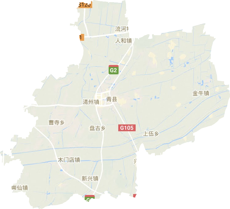 青縣地形圖
