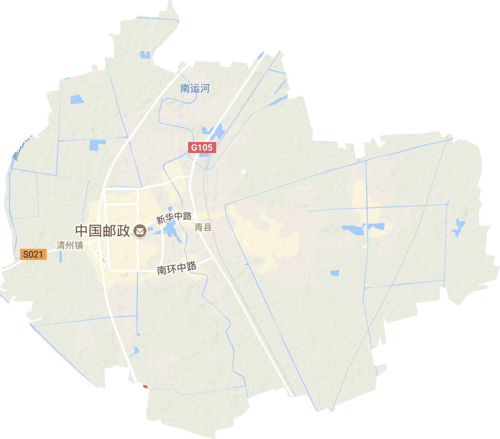 清州鎮(zhèn)地形圖