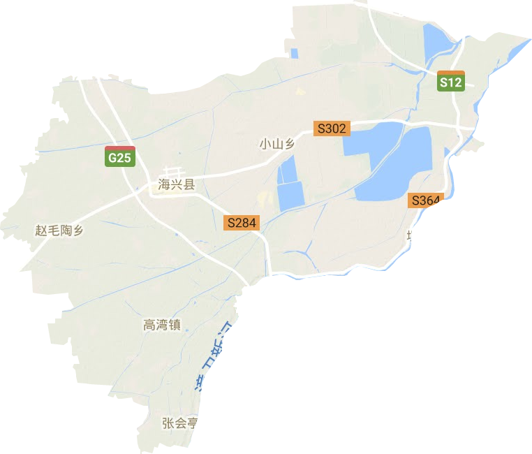 海興縣地形圖