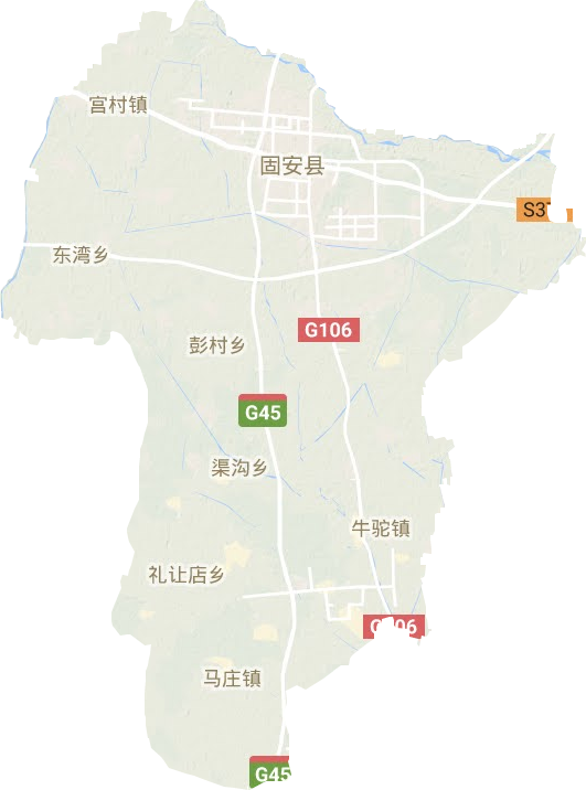 固安縣地形圖