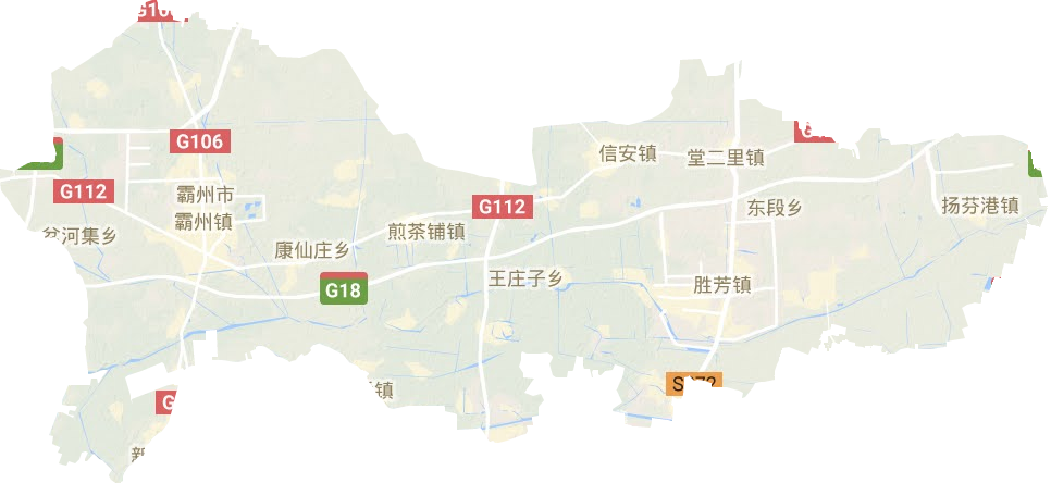 霸州市地形圖