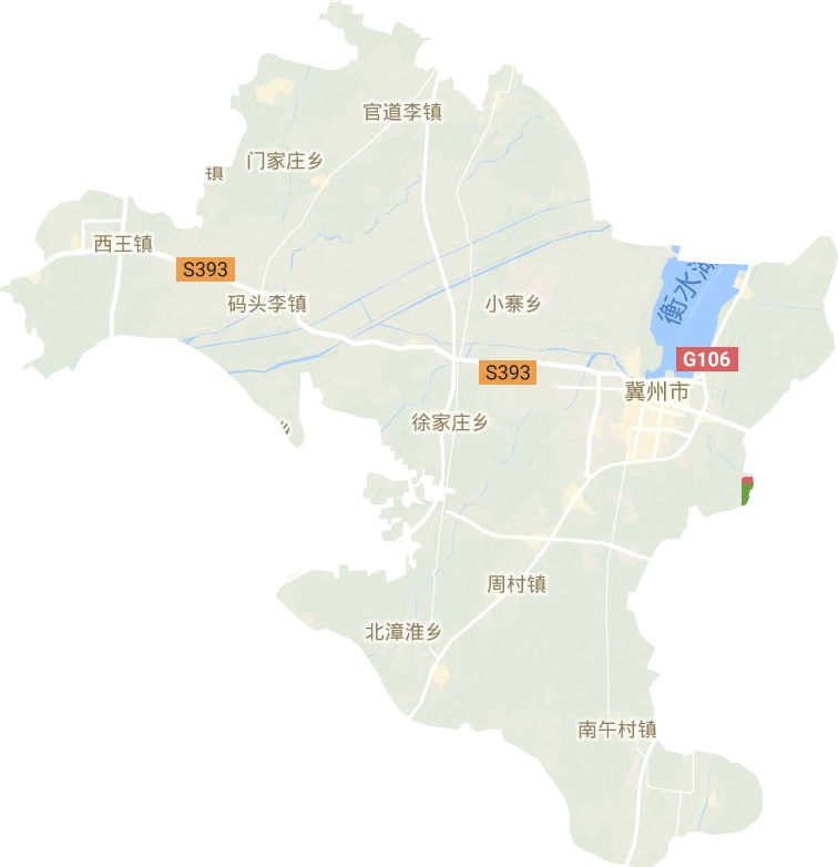 冀州區地形圖