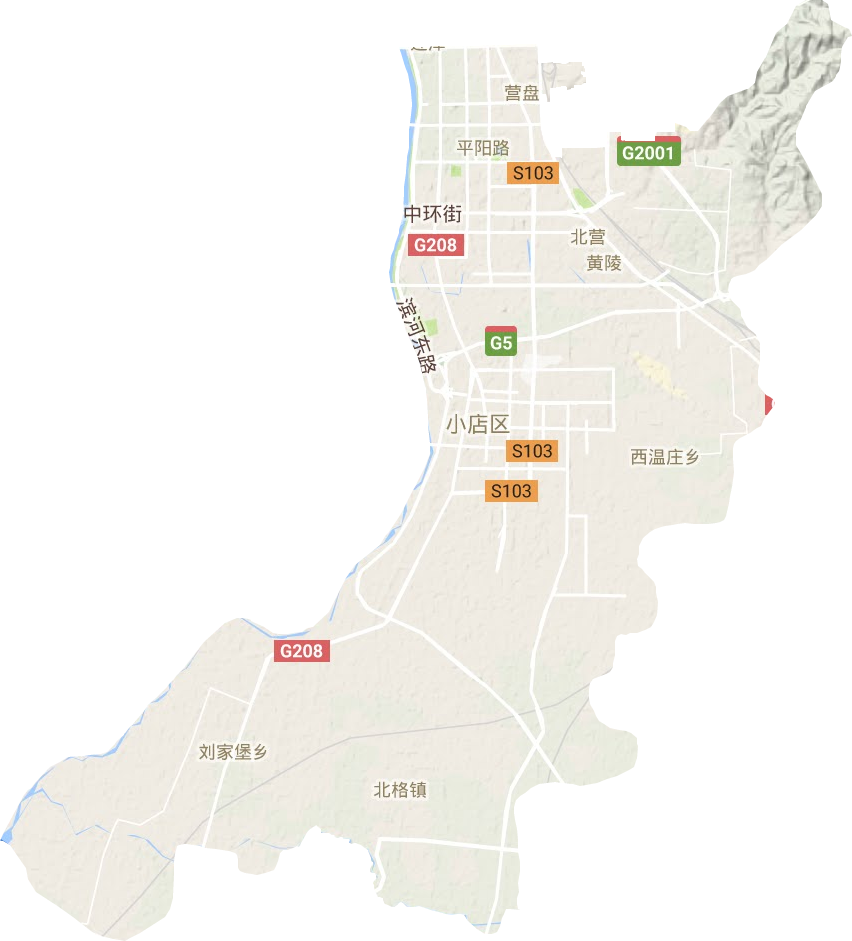 小店區地形圖