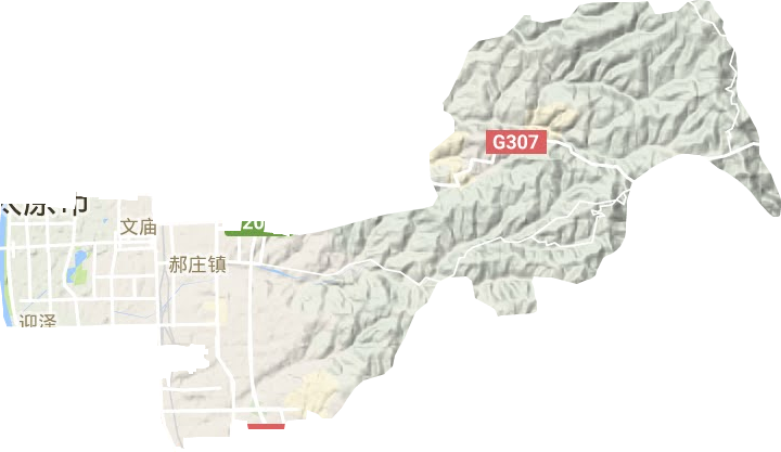 迎澤區(qū)地形圖